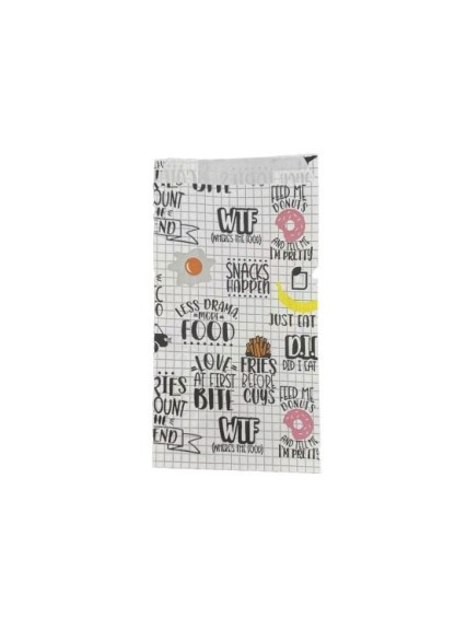 Bolsa Antigrasa Fast Food 14+7.5x26