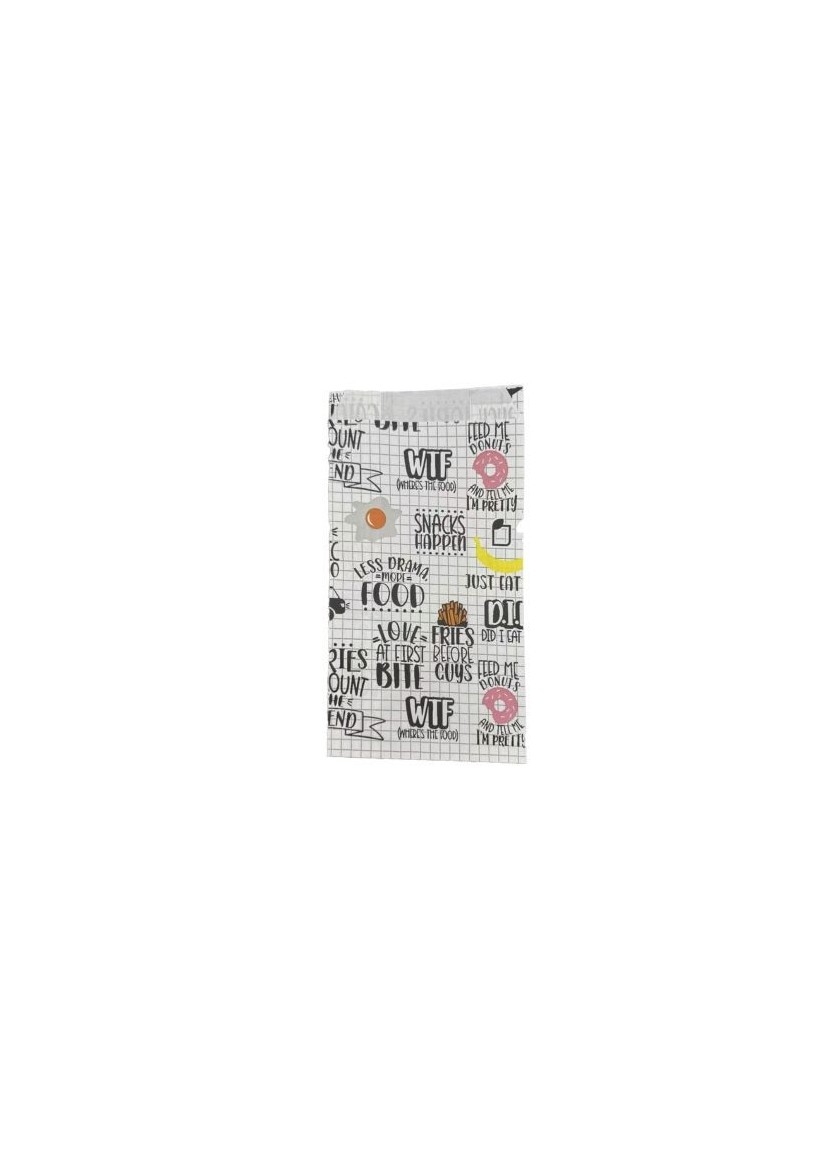 Bolsa Antigrasa Fast Food 14+7.5x26