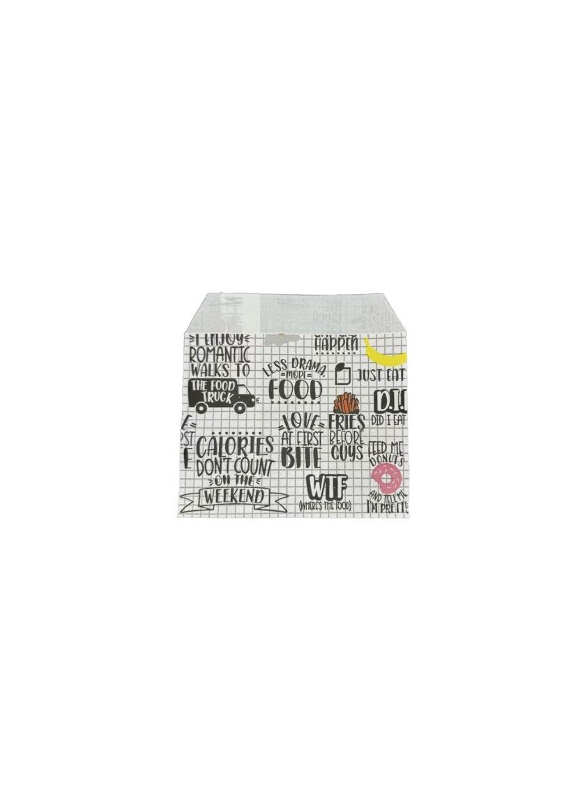 Bolsa Antigrasa Fast Food 12x12