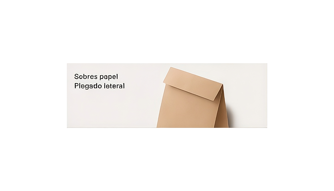 Sobres papel,Plegado lateral